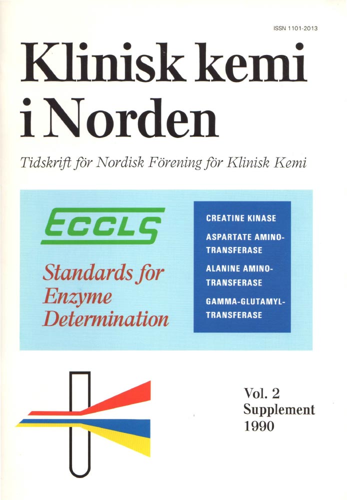 Klinisk Kemi i Norden – 1990 special issue